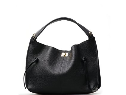 Kožená kabelka Flora černá