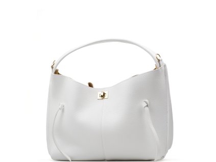 Kožená kabelka Flora bílá