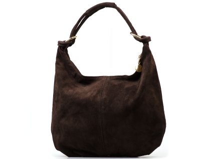 Kožená kabelka Imma tmavě hnědá