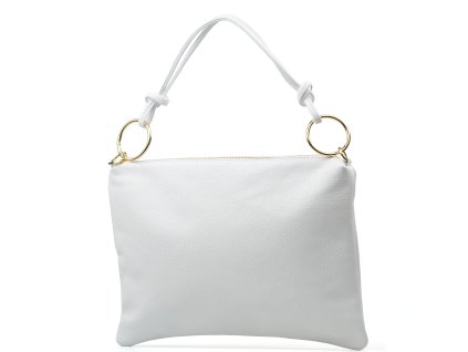 Kožená kabelka Stela bílá