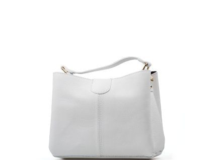 Kožená kabelka Vilma bílá