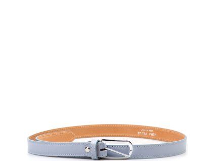 Dámský kožený opasek světle modrý
