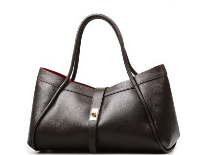 Kožená kabelka Nala tmavě hnědá