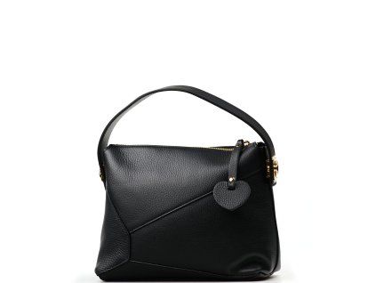 Kožená kabelka Licia černá