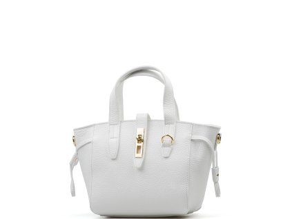 Kožená kabelka Rocca bílá