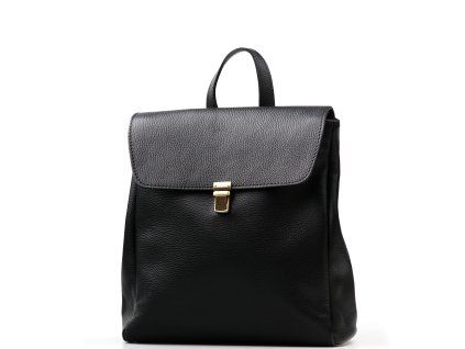 Kožený batůžek Zavia černý