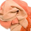 Dámská oboustranná šála Nicoletta oranžovo-béžová