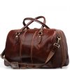 Kožená cestovní taška Verity hnědá