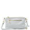 Kožená crossbody kabelka Alison bílá
