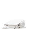 Kožená crossbody kabelka Leia bílá