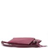 Kožená crossbody kabelka Maura vínově červená