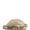 Kožená crossbody ledvinka Dorian béžová