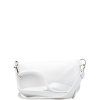 Kožená crossbody ledvinka Nadine bílá