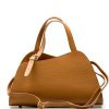 Kožená kabelka Fiorela koňakově hnědá