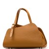 Kožená kabelka Fiorela koňakově hnědá