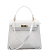 Kožená kabelka Lavinia bílá