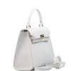 Kožená kabelka Lavinia bílá