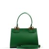 Kožená kabelka Malin zelená