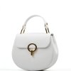 Kožená kabelka Romina bílá