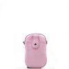 Kožená mini kabelka Terri na telefon růžová