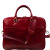 Kožená pracovní taška Onda červená