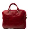 Kožená pracovní taška Onda červená