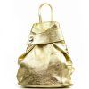 Kožený batůžek Alma zlatý