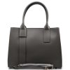 Kožená kabelka Callie šedá