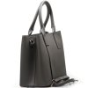 Kožená kabelka Callie šedá