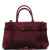 Kožená kabelka Elisa bordó