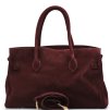 Kožená kabelka Selma bordó