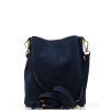 Kožená kabelka Zoe modrá