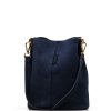 Kožená kabelka Zoe modrá