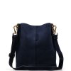 Kožená kabelka Zoe modrá