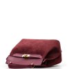 Kožená kabelka Conny bordó