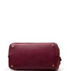 Kožená kabelka Conny bordó