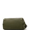 Kožená kabelka Conny olivově zelená