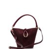 Kožená kabelka Michela bordó