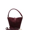 Kožená kabelka Michela bordó