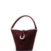 Kožená kabelka Michela bordó