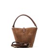 Kožená kabelka Michela hnědá