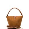 Kožená kabelka Michela koňakově hnědá