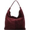 Kožená kabelka Stina bordó
