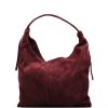 Kožená kabelka Stina bordó