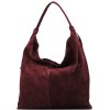 Kožená kabelka Stina bordó