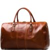 Kožená cestovní taška Josslyn koňakově hnědá