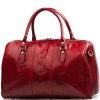 Kožená cestovní taška Verity červená