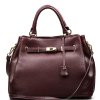 Kožená kabelka Gaia bordó