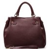 Kožená kabelka Gaia bordó