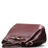 Kožená kabelka Gaia bordó